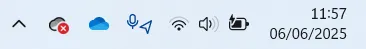 L’icône Tailscale dans la zone de notification de Windows